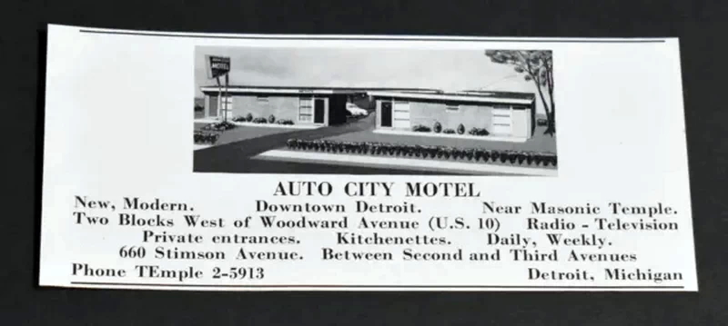 Auto City Motel - 1954 Print Ad